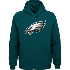 Philadelphia Eagles Youth Team Logo Pullover Hoodie - Green - NFL