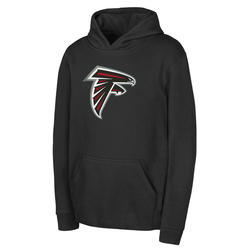Atlanta Falcons Youth Team Logo Pullover Hoodie - Black - NFL