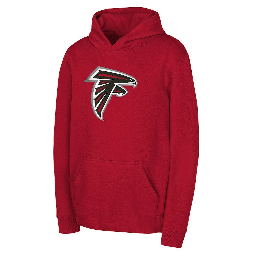 Atlanta Falcons Youth Team Logo Pullover Hoodie - Red - NFL
