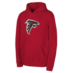 Atlanta Falcons Youth Team Logo Pullover Hoodie - Red - NFL