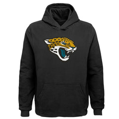 Jacksonville Jaguars Youth Team Logo Pullover Hoodie - Black - NFL