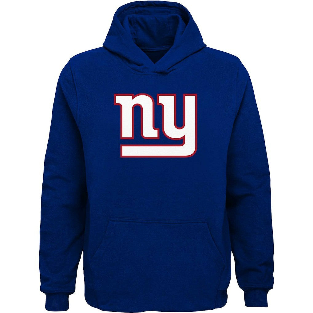 New York Giants Youth Team Logo Pullover Hoodie - Royal - NFL