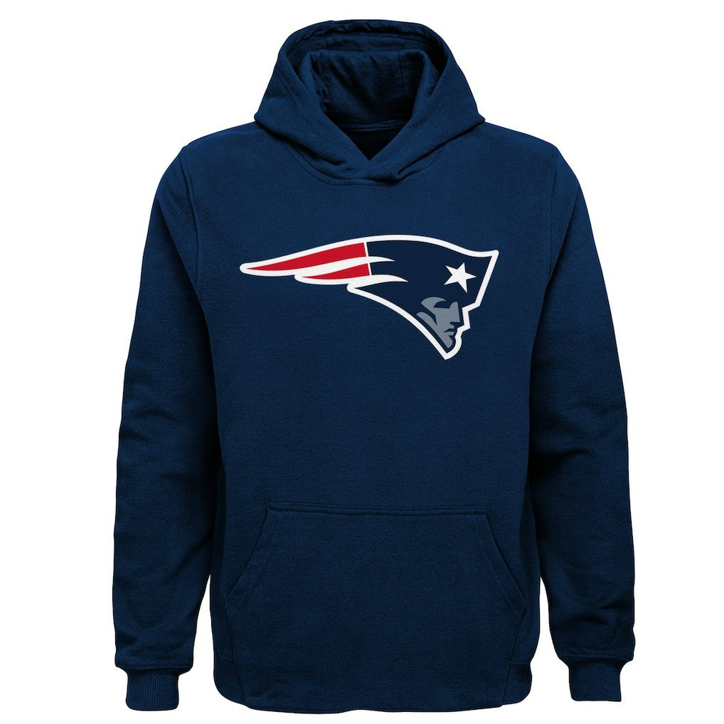 New England Patriots Youth Team Logo Pullover Hoodie - Navy - NFL