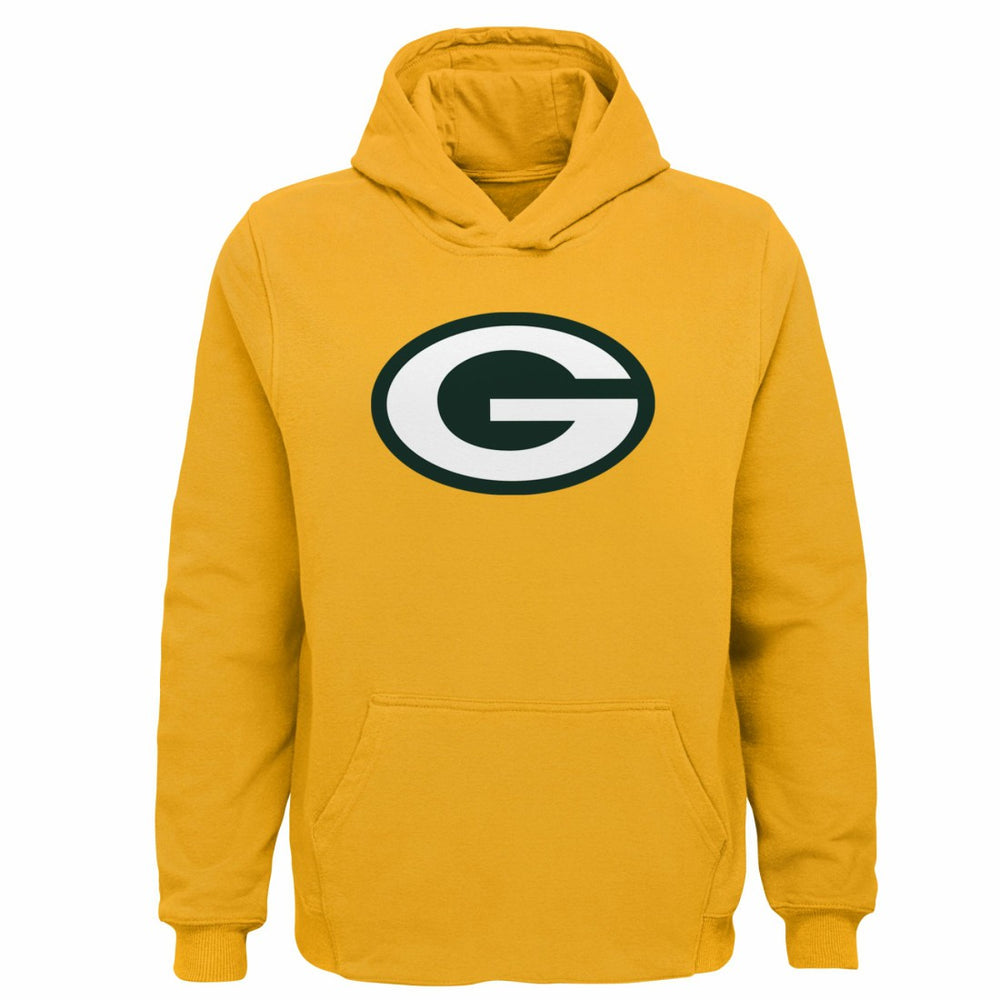 Green Bay Packers Youth Team Logo Pullover Hoodie - Gold - NFL