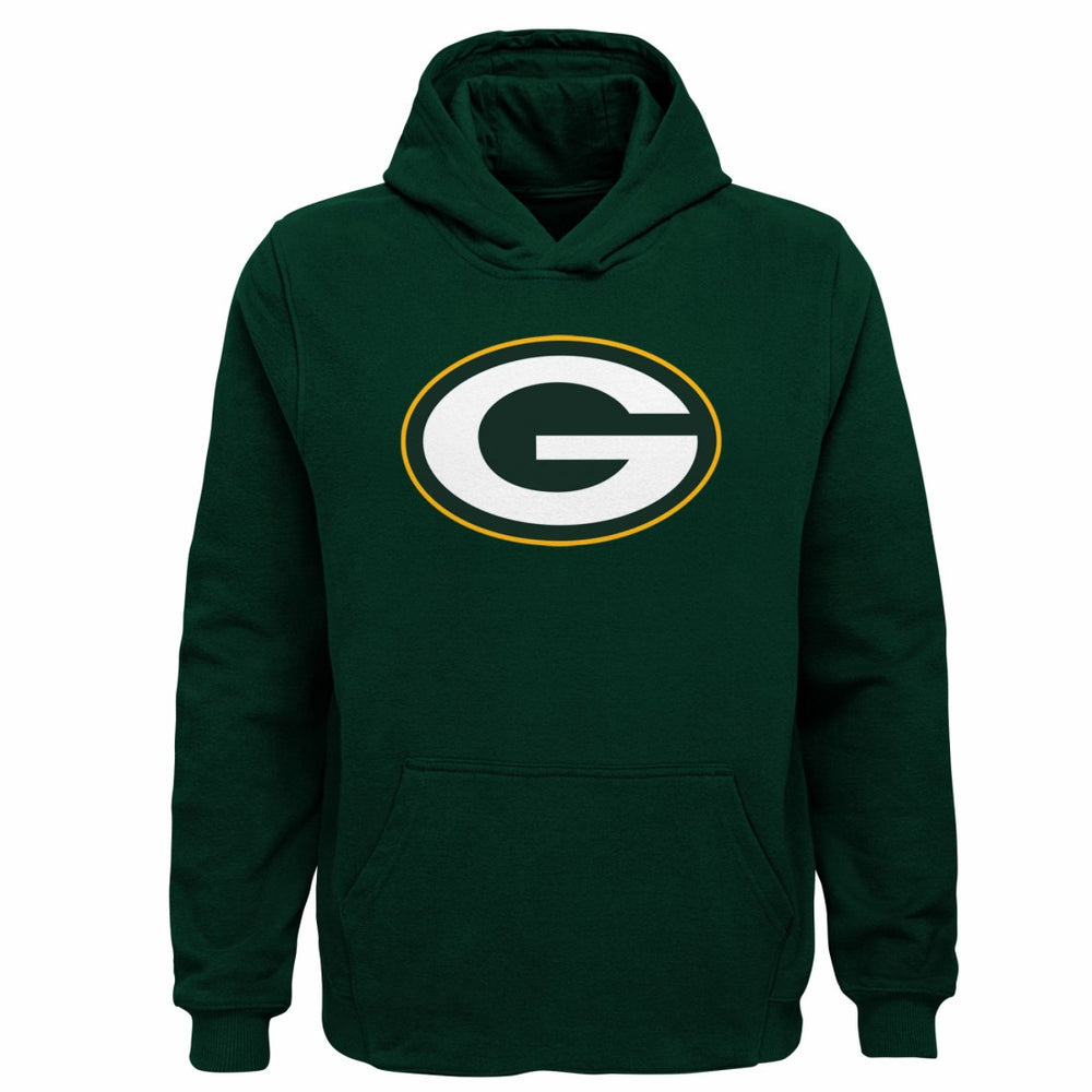 Green Bay Packers Youth Team Logo Pullover Hoodie - Green - NFL