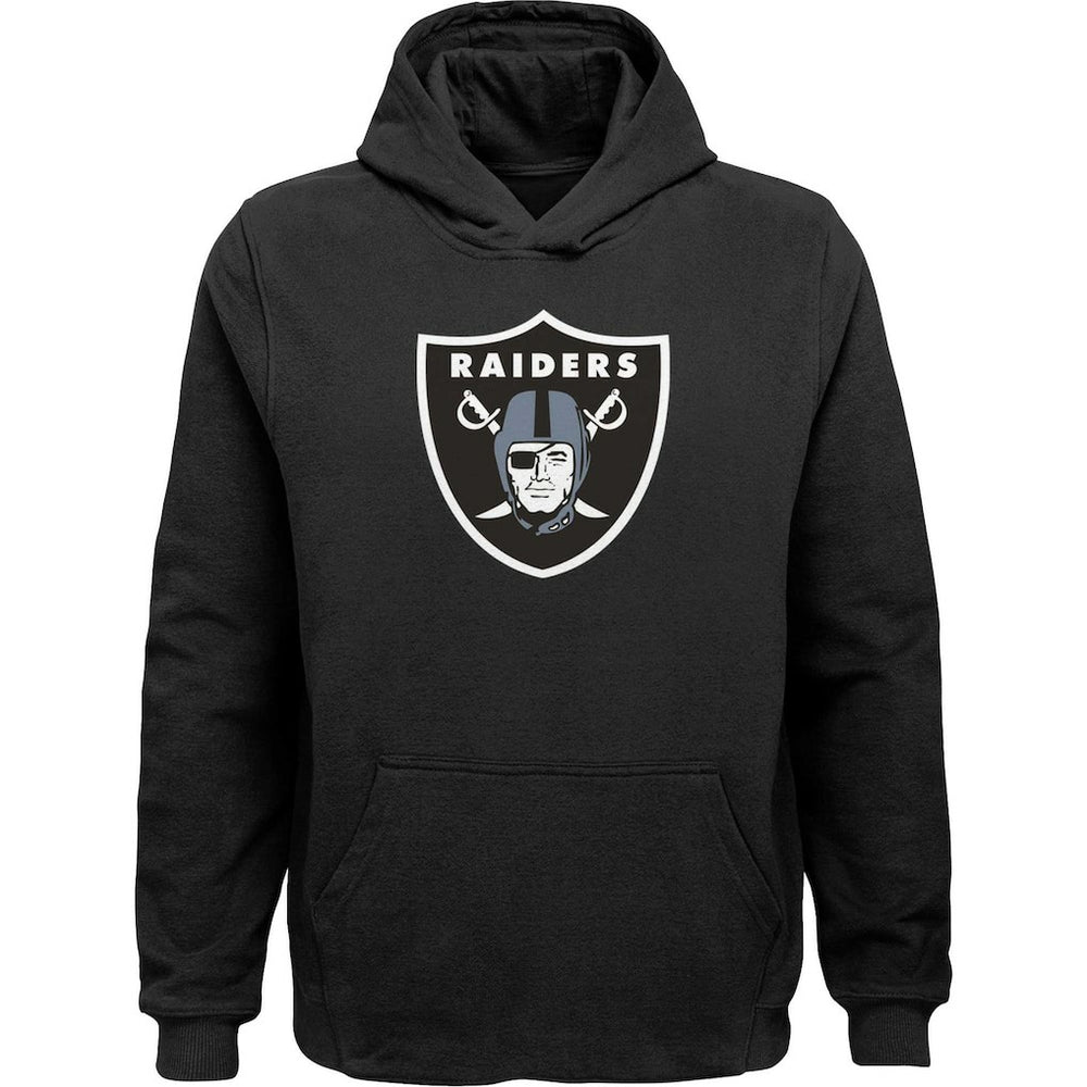 Las Vegas Raiders Youth Team Logo Pullover Hoodie - Black - NFL