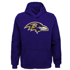 Baltimore Ravens Youth Team Logo Pullover Hoodie - Purple - NFL