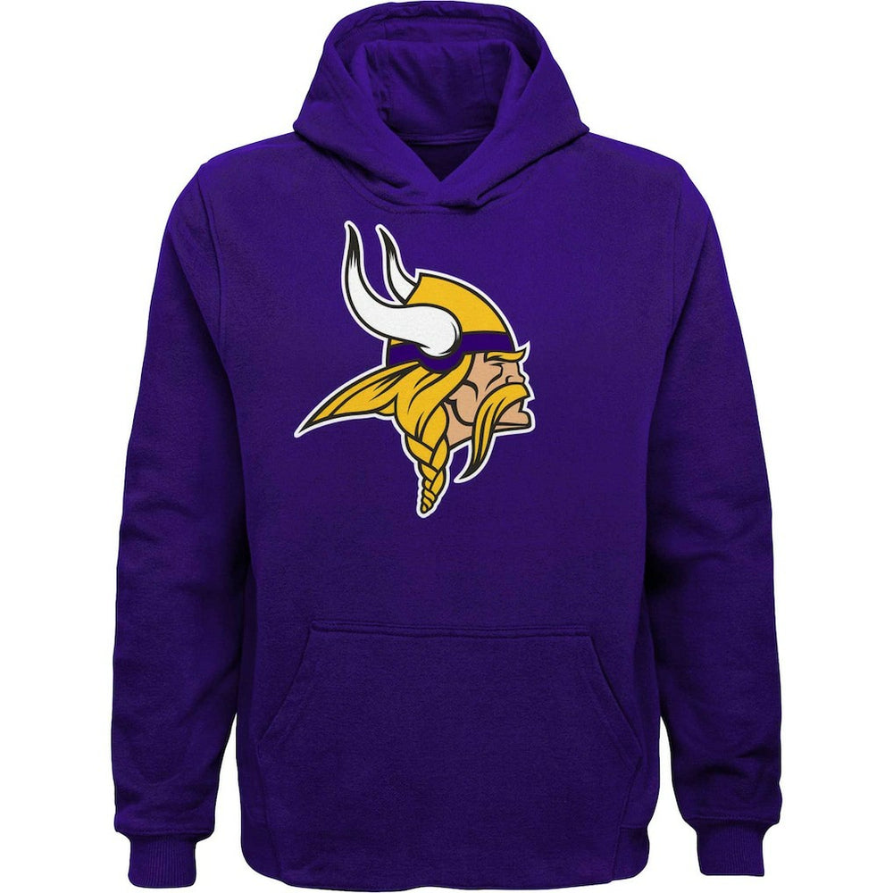 Minnesota Vikings Youth Team Logo Pullover Hoodie - Purple - NFL