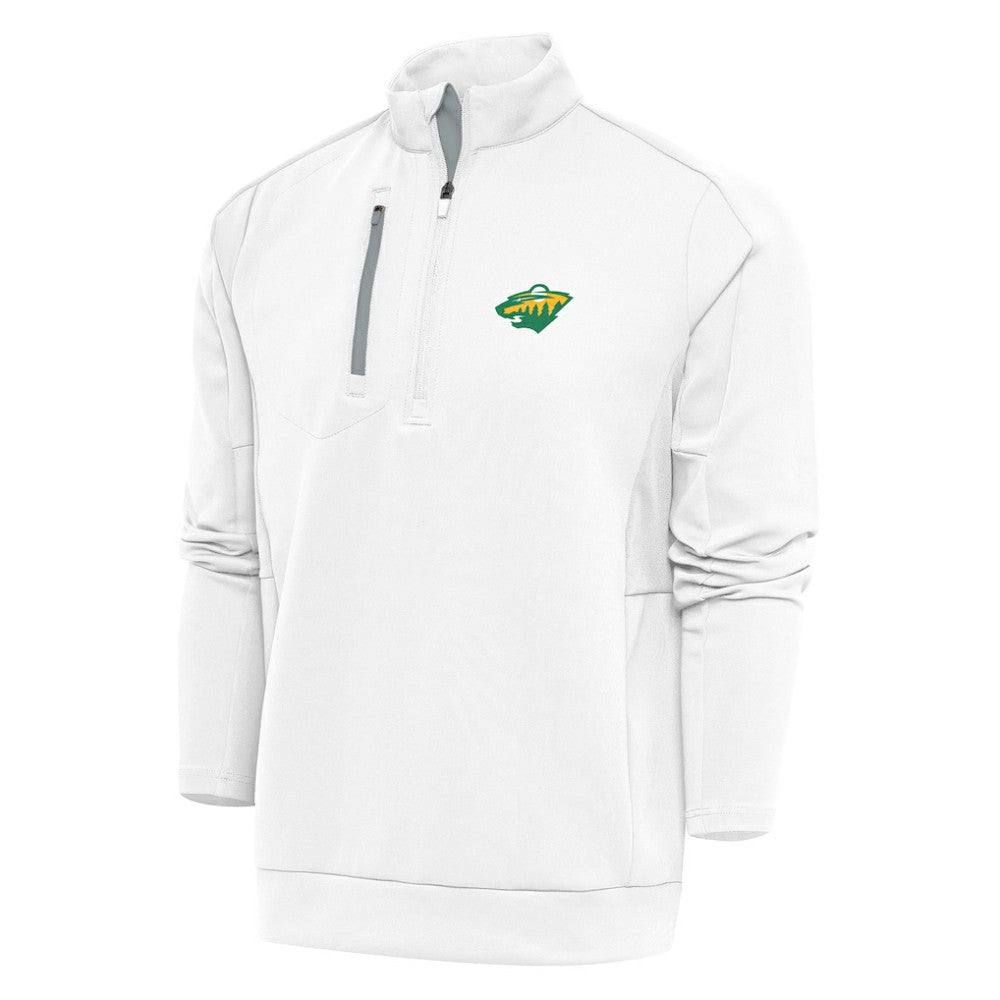 Minnesota Wild Antigua Special Edition 2.0 Generation Quarter-Zip Pullover Top - White | NHL online