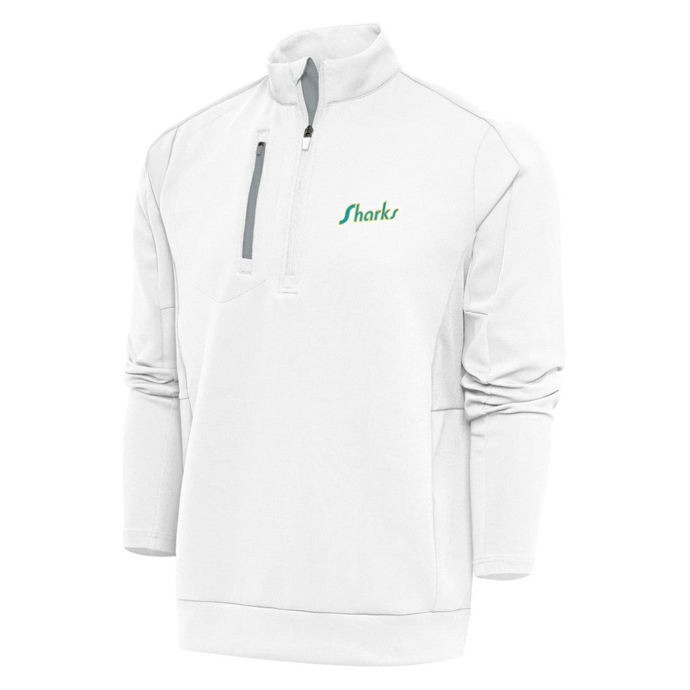 San Jose Sharks Antigua Special Edition 2.0 Generation Quarter-Zip Pullover Top - White | NHL sale