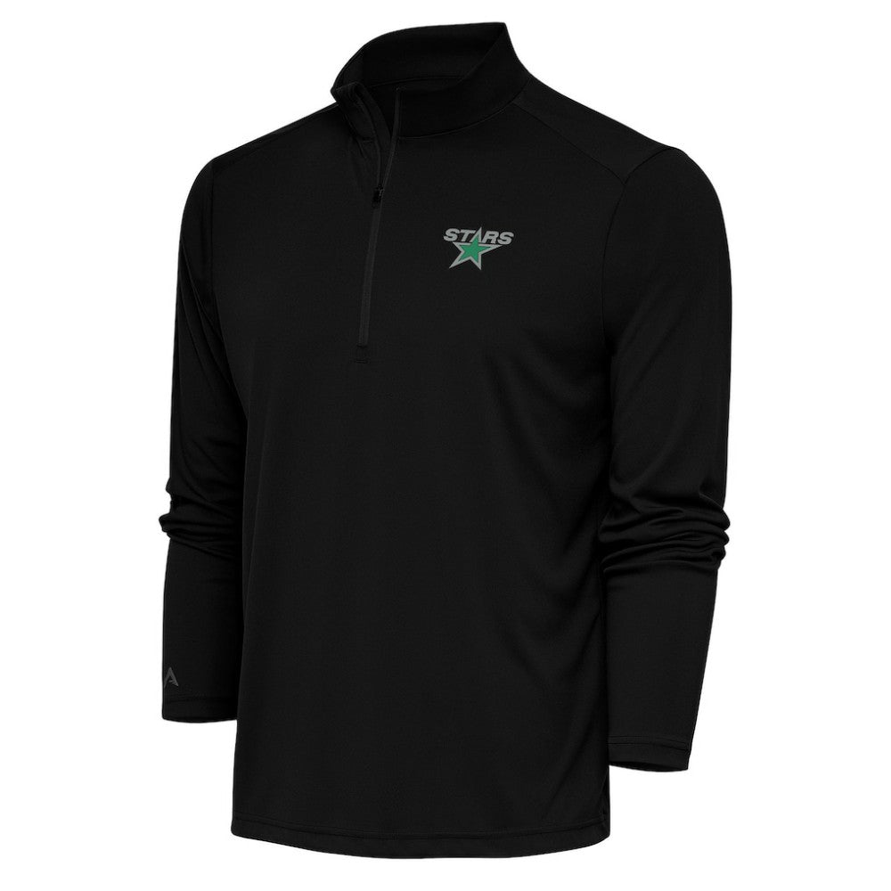 Dallas Stars Antigua Special Edition 2.0 Tribute Quarter-Zip Pullover Top - Black | NHL Clearance