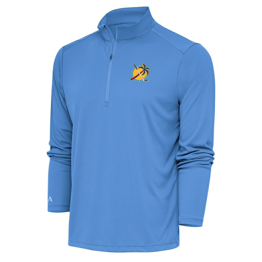 Florida Panthers Antigua Special Edition 2.0 Tribute Quarter-Zip Pullover Top - Light Blue | NHL Clearance