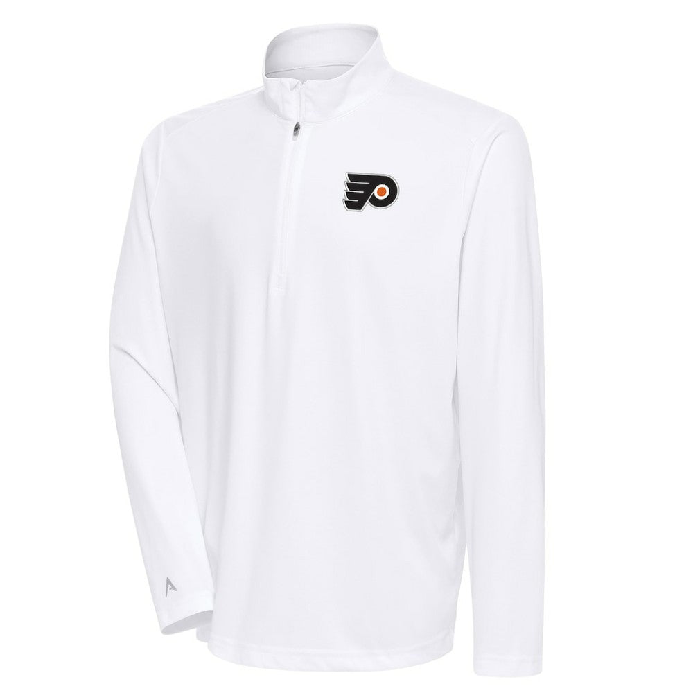 Philadelphia Flyers Antigua Special Edition 2.0 Tribute Quarter-Zip Pullover Top - White | NHL on sale