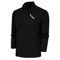 Vegas Golden Knights Antigua Special Edition 2.0 Tribute Quarter-Zip Pullover Top - Black | NHL sale