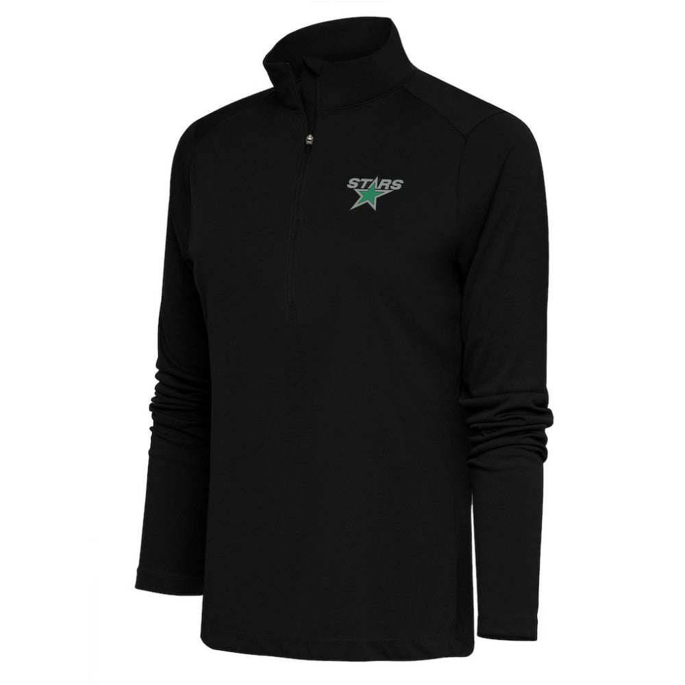 Dallas Stars Antigua Women's Special Edition 2.0 Tribute Quarter-Zip Pullover Top - Black | NHL on sale