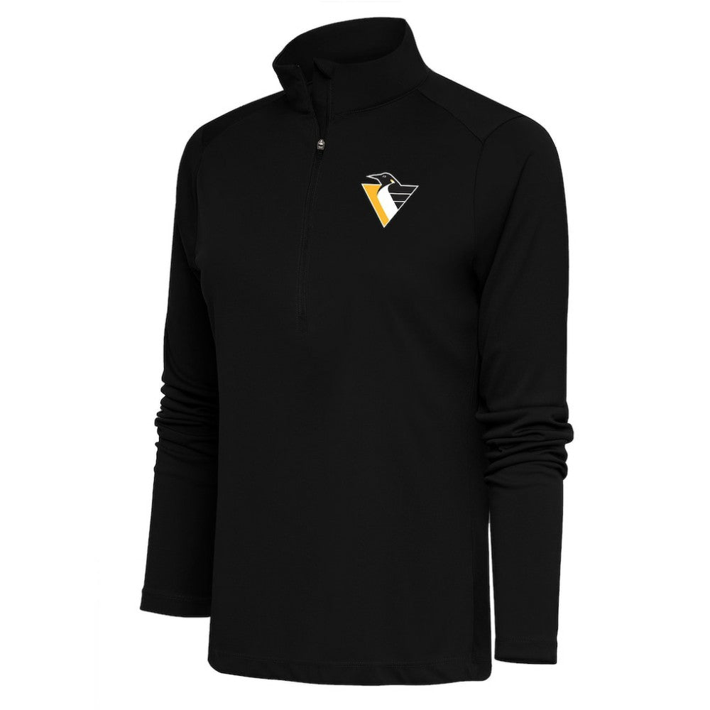 Pittsburgh Penguins Antigua Women's Special Edition 2.0 Tribute Quarter-Zip Pullover Top - Black | NHL discount