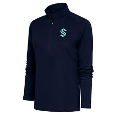 Seattle Kraken Antigua Women's Special Edition 2.0 Tribute Quarter-Zip Pullover Top - Navy | NHL near me