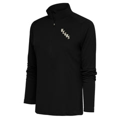 Vegas Golden Knights Antigua Women's Special Edition 2.0 Tribute Quarter-Zip Pullover Top - Black | NHL discount