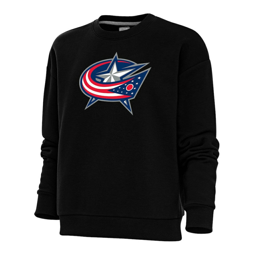 Columbus Blue Jackets Antigua Women's Special Edition 2.0 Victory Crewneck Pullover Sweatshirt - Black | NHL sale
