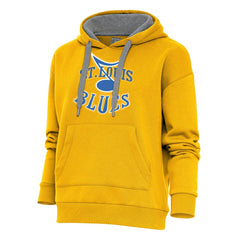 St. Louis Blues Antigua Women's Special Edition 2.0 Victory Pullover Hoodie - Gold | NHL on sale