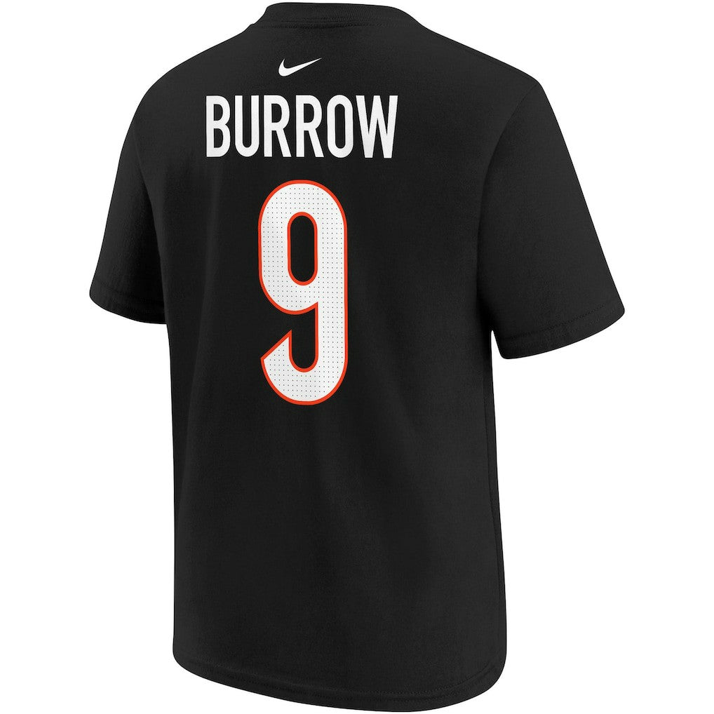 Joe Burrow Cincinnati Bengals Youth Player Name & Number T-Shirt - Black - Nike