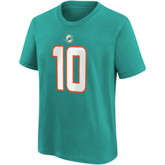 Tyreek Hill Miami Dolphins Youth Player Name & Number T-Shirt - Aqua - Nike