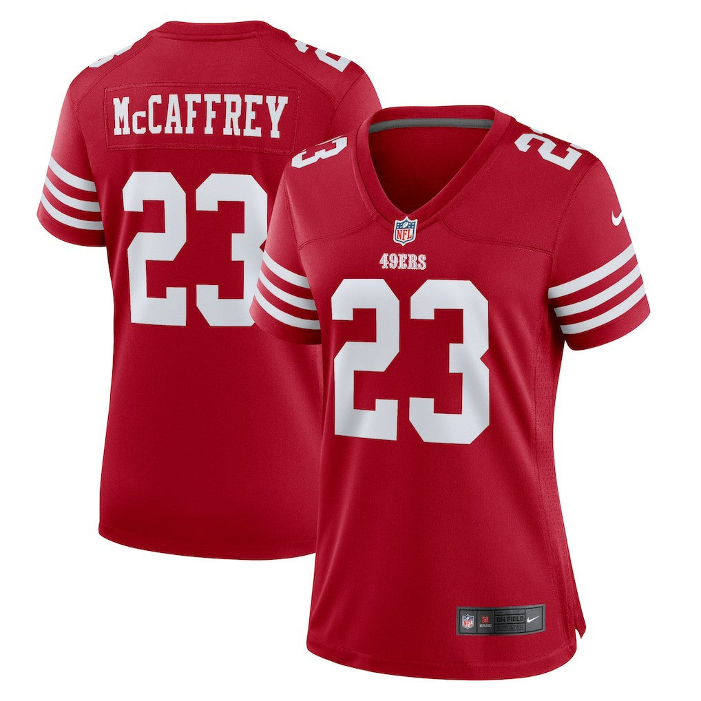 Christian McCaffrey San Francisco 49ers Women's Player Jersey - Scarlet - Nike