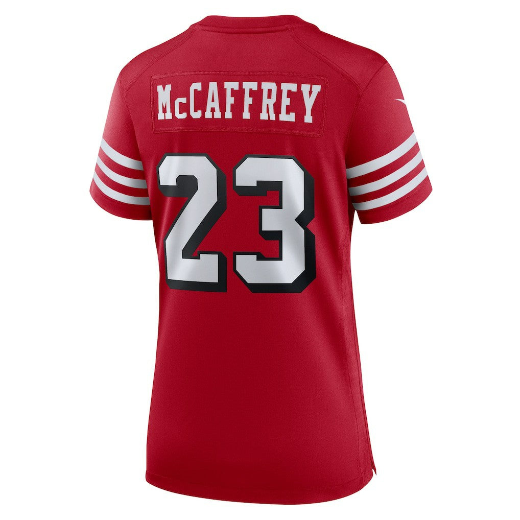 Christian McCaffrey San Francisco 49ers Women's Player Jersey - Scarlet - Nike