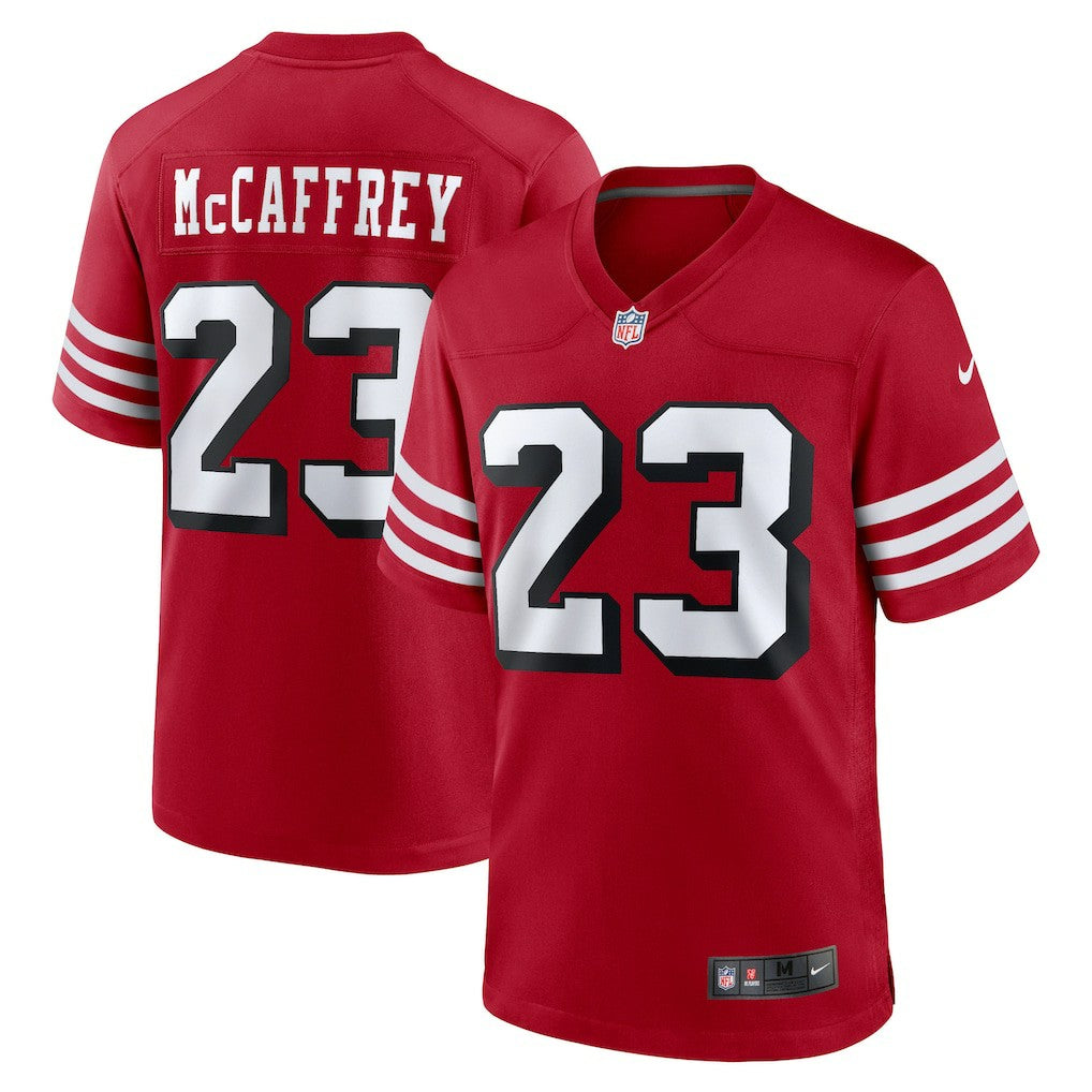 Christian McCaffrey San Francisco 49ers Alternate Game Player Jersey - Scarlet - Nike