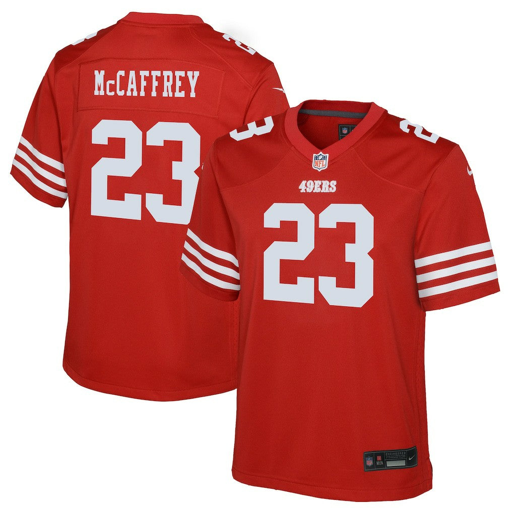 Christian McCaffrey San Francisco 49ers Youth Game Jersey - Scarlet - Nike