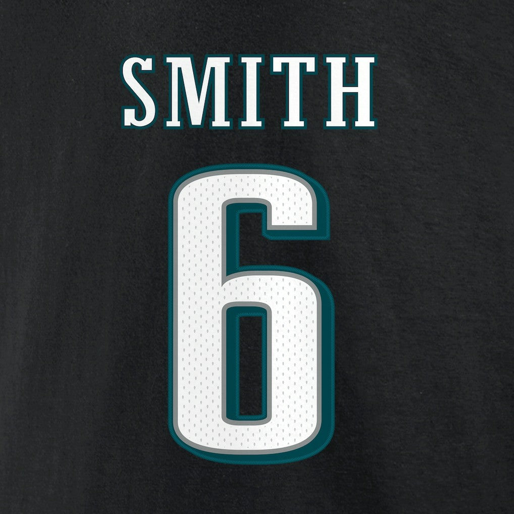 DeVonta Smith Philadelphia Eagles Icon Player Name & Number T-Shirt - Black - NFL