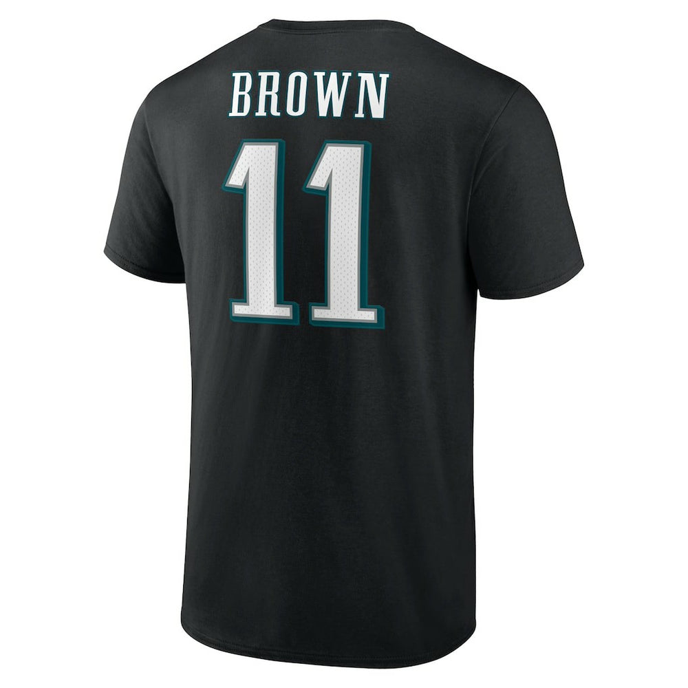 A.J. Brown Philadelphia Eagles Icon Player Name & Number T-Shirt - Black - NFL