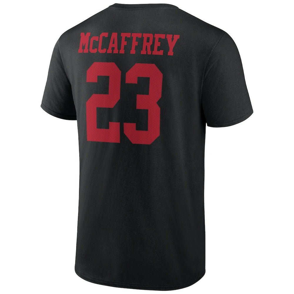 Christian McCaffrey San Francisco 49ers Icon Player Name & Number T-Shirt - Black - NFL