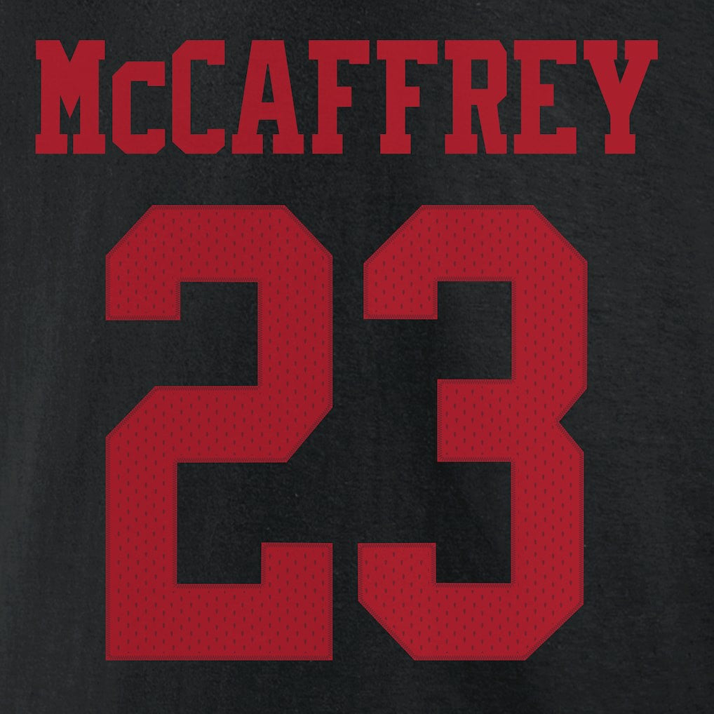 Christian McCaffrey San Francisco 49ers Icon Player Name & Number T-Shirt - Black - NFL