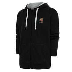 Cleveland Browns Antigua Team Logo Victory Full-Zip Hoodie - Black - NFL