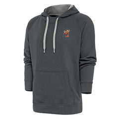 Cleveland Browns Antigua Team Logo Victory Pullover Hoodie - Charcoal - NFL
