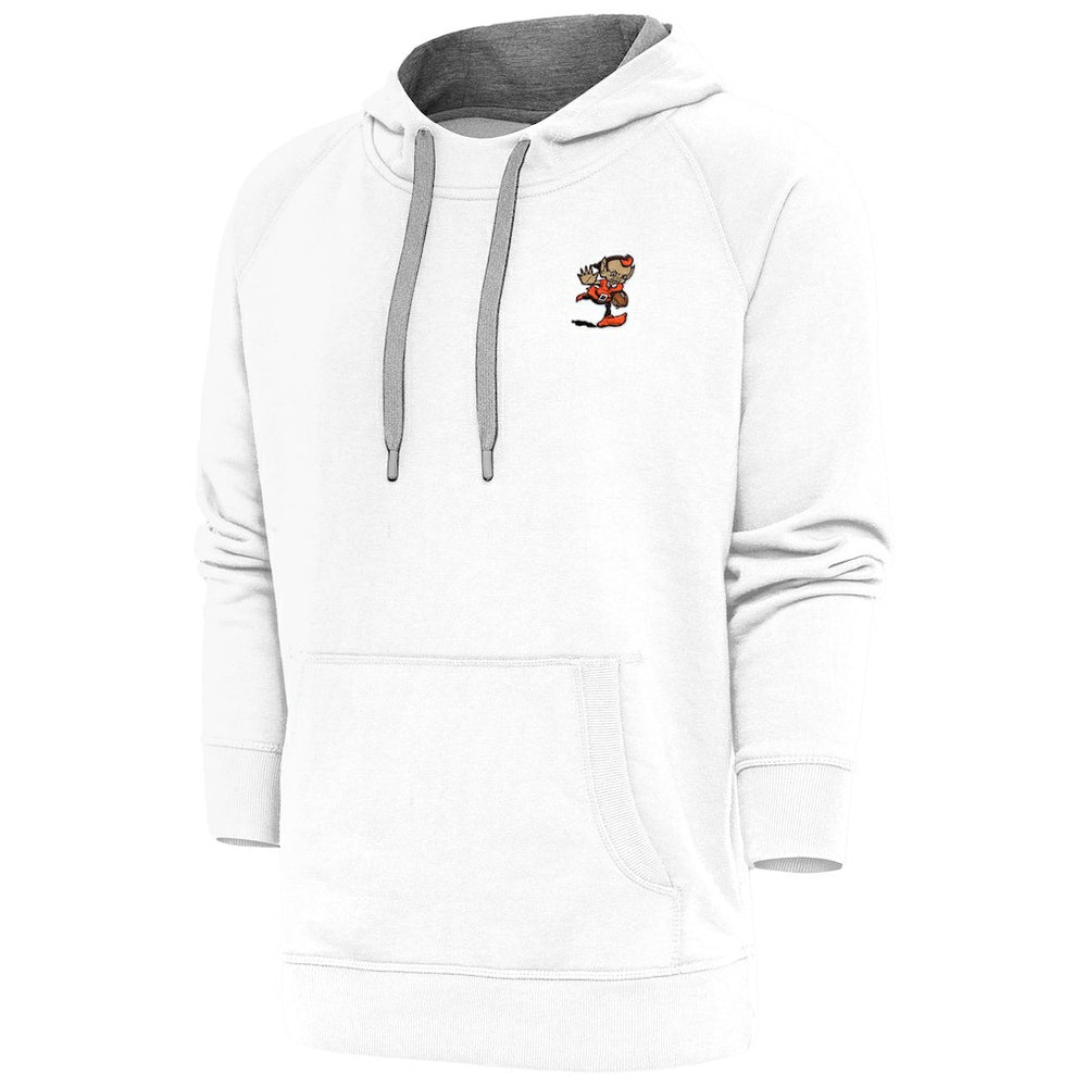 Cleveland Browns Antigua Team Logo Victory Pullover Hoodie - White - NFL