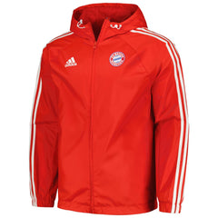 Adidas - Bayern Munich 2023/24 DNA Raglan Full-Zip Windbreaker - Red