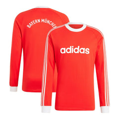 Adidas - Bayern Munich Originals Energy Drop '70s Long Sleeve Jersey - Red