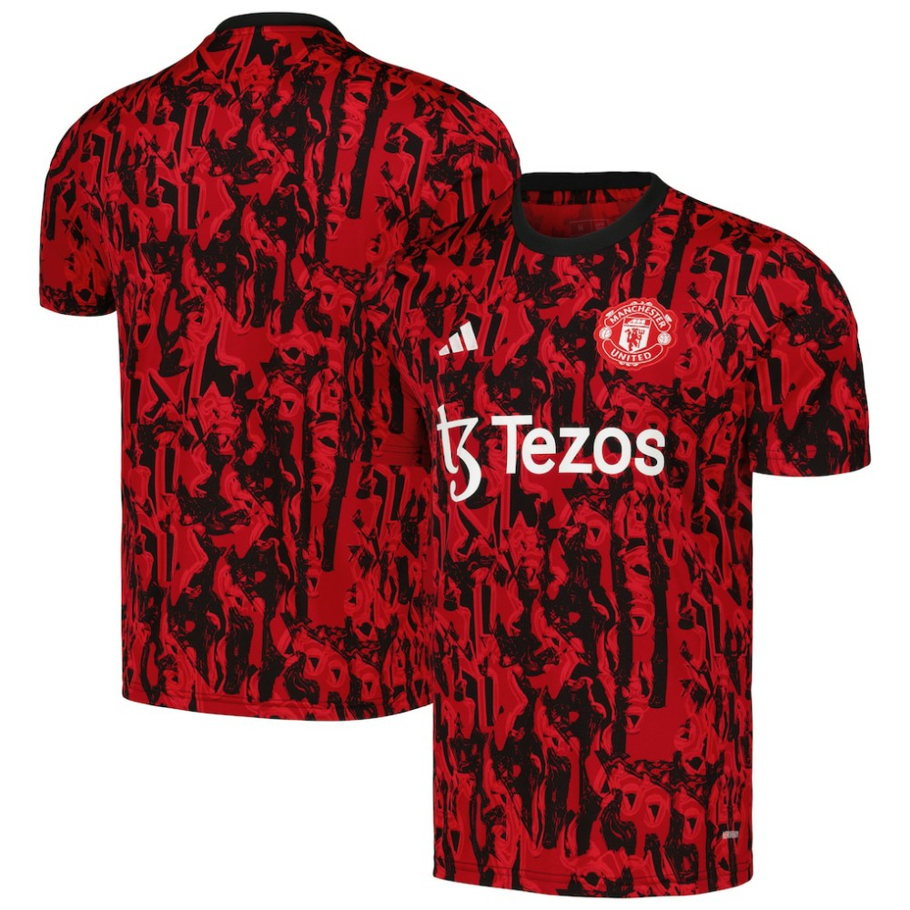Adidas - Manchester United 2023/24 Pre-Match Top - Red
