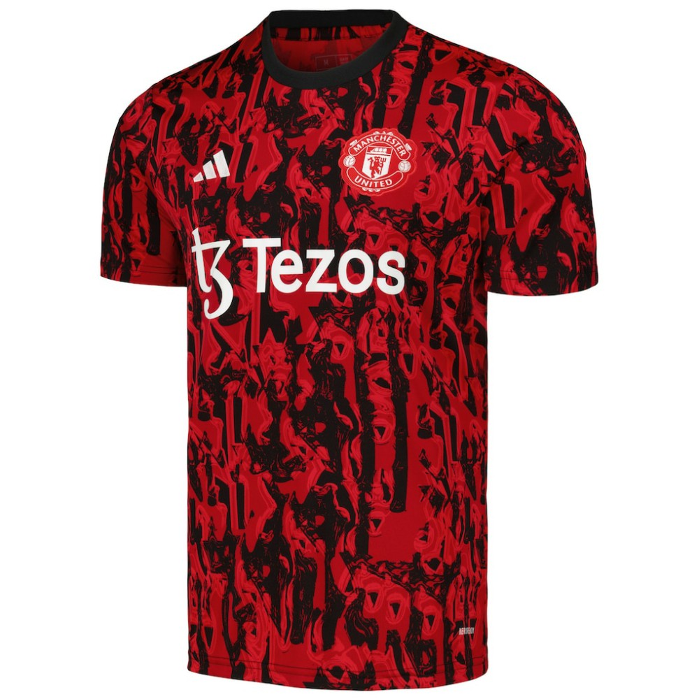 Adidas - Manchester United 2023/24 Pre-Match Top - Red