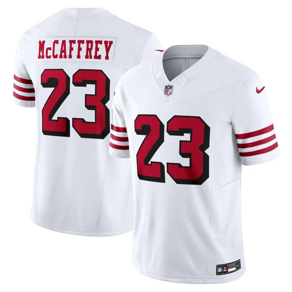Christian McCaffrey San Francisco 49ers Vapor F.U.S.E. Limited 2nd Alternate Jersey - White - Nike