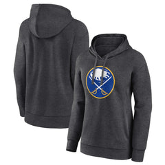 Buffalo Sabres Women's Primary Logo Pullover Hoodie - Charcoal | NHL sale
