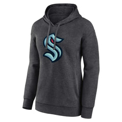 Seattle Kraken Women's Primary Logo Pullover Hoodie - Charcoal | NHL sale