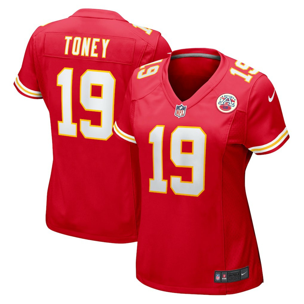 Kadarius Toney Kansas City Chiefs Women's Game Player Jersey - Red - Nike