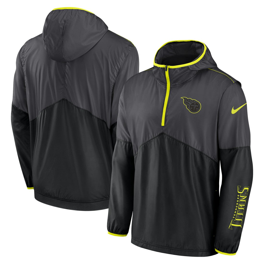 Tennessee Titans Volt Hoodie Half-Zip Jacket - Anthracite - Nike