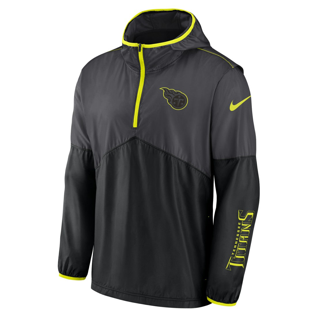Tennessee Titans Volt Hoodie Half-Zip Jacket - Anthracite - Nike