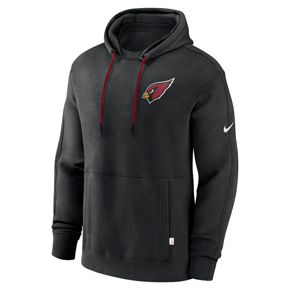 Arizona Cardinals Layered Logo Statement Pullover Hoodie - Black - Nike