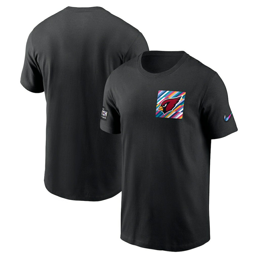 Arizona Cardinals Crucial Catch Sideline Tri-Blend T-Shirt - Black - Nike