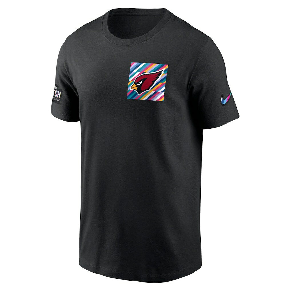 Arizona Cardinals Crucial Catch Sideline Tri-Blend T-Shirt - Black - Nike